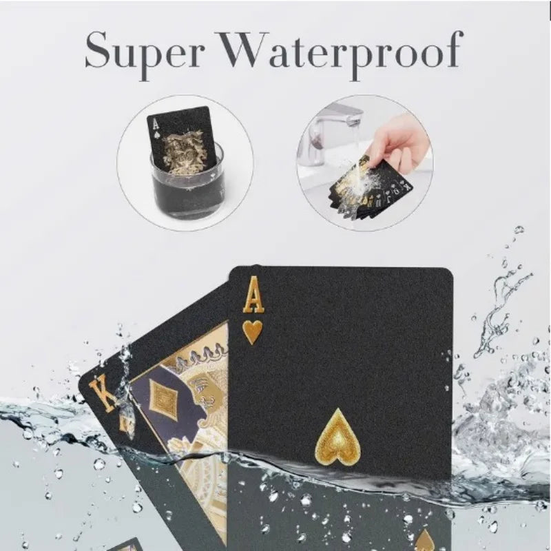 Shufin™ Black Gold Waterproof Playing Card