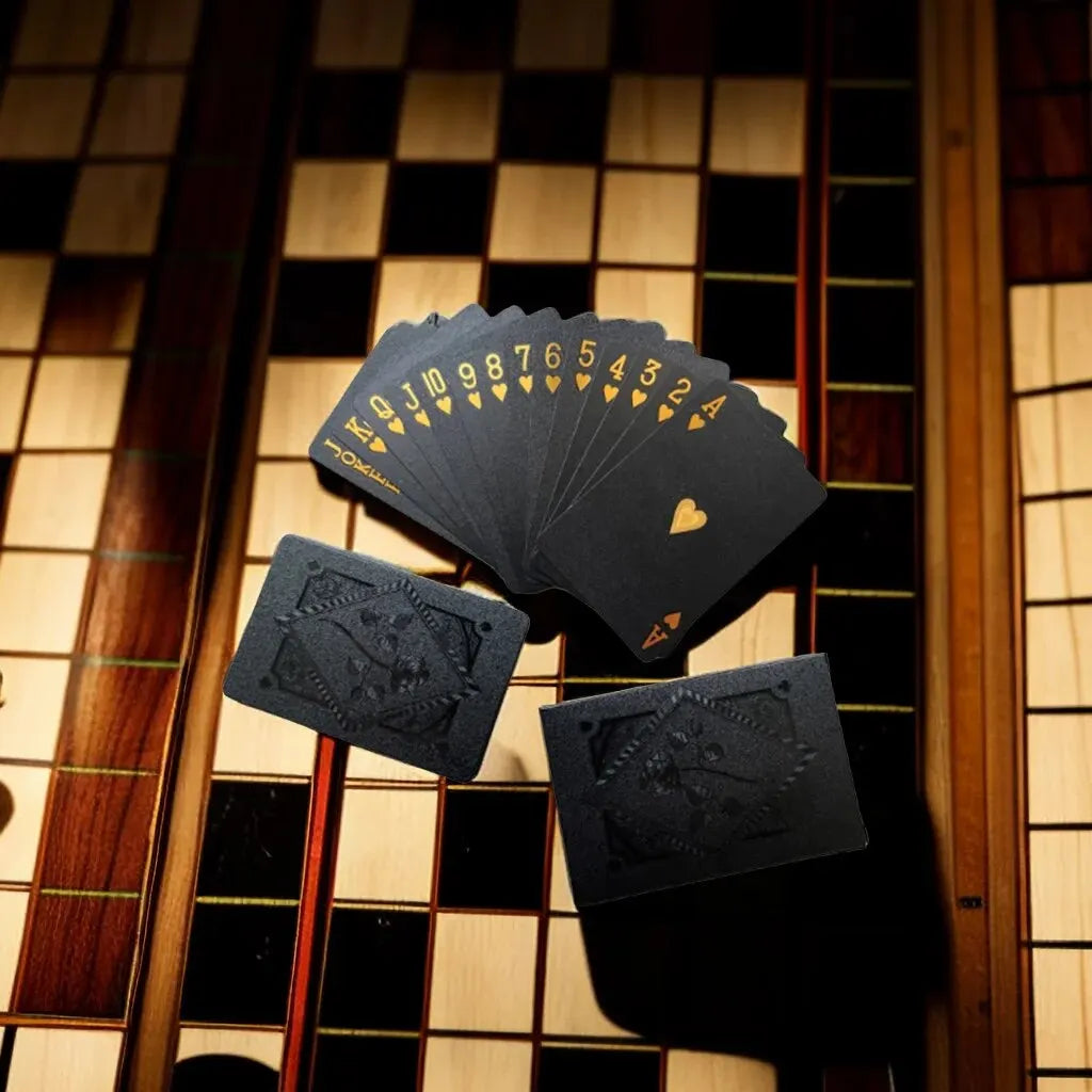 Shufin™ Black Gold Waterproof Playing Card